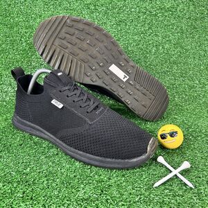 TRUE Linkswear All Day Knit II Men's 10.5 Women 12.5 Spikeless‎ Golf Shoes Black